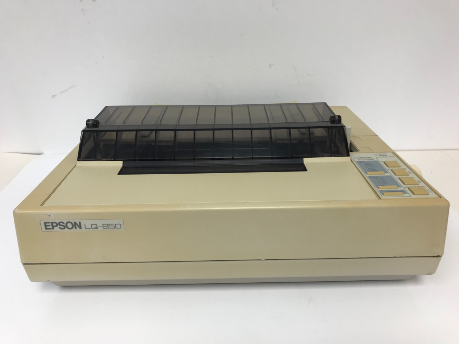 EPSON LQ850 DOT MATRIX PRINTER MODEL P88MB **NO PRINTHEAD EPSON LQ850 DOT MATRIX PRINTER MODEL P88MB **NO PRINTHEAD