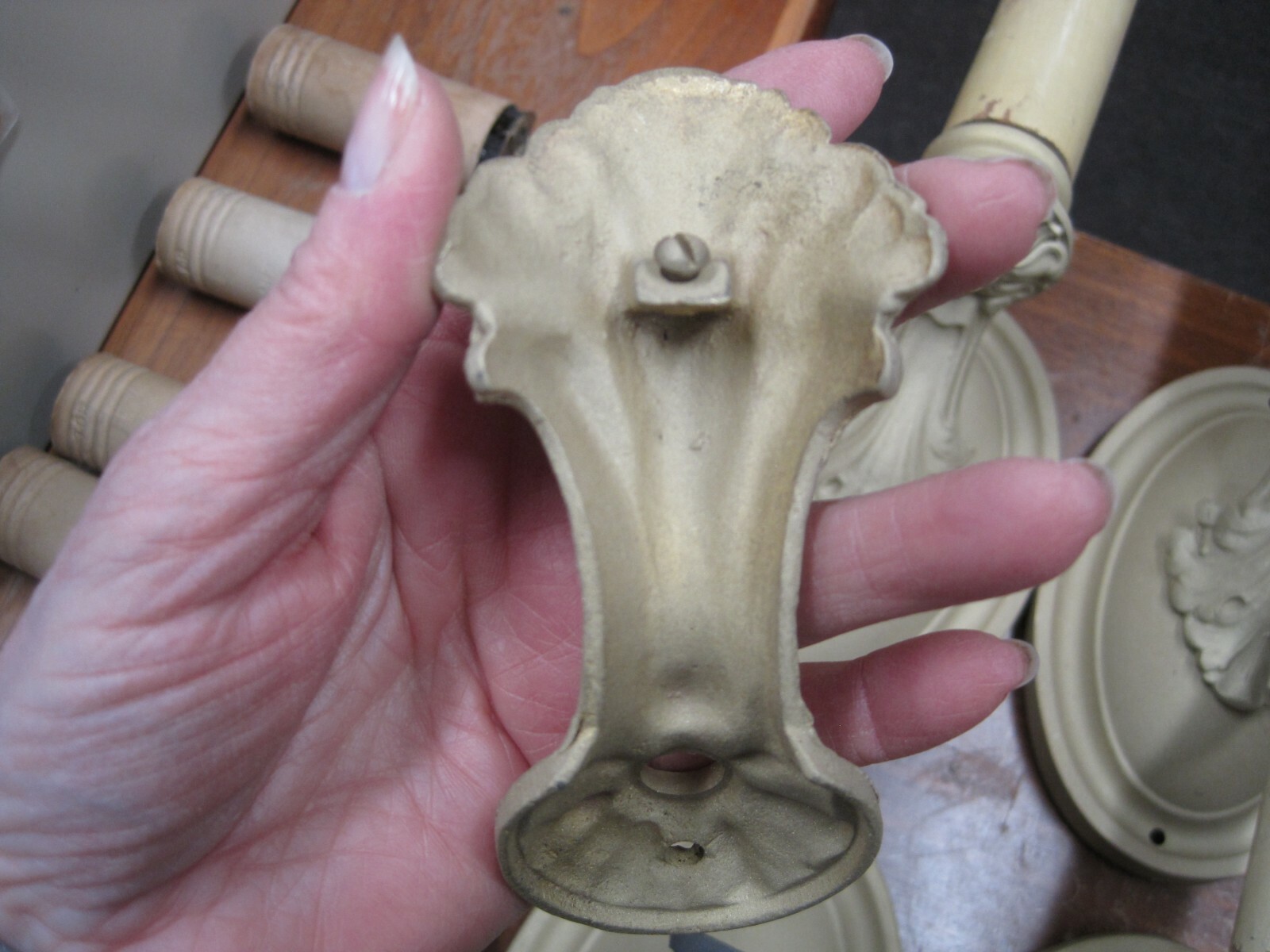 SET OF 5 COMPLETE 1915 BRYANT SOCKET CANDELABRA STYLE SCONCES PLUS PARTS