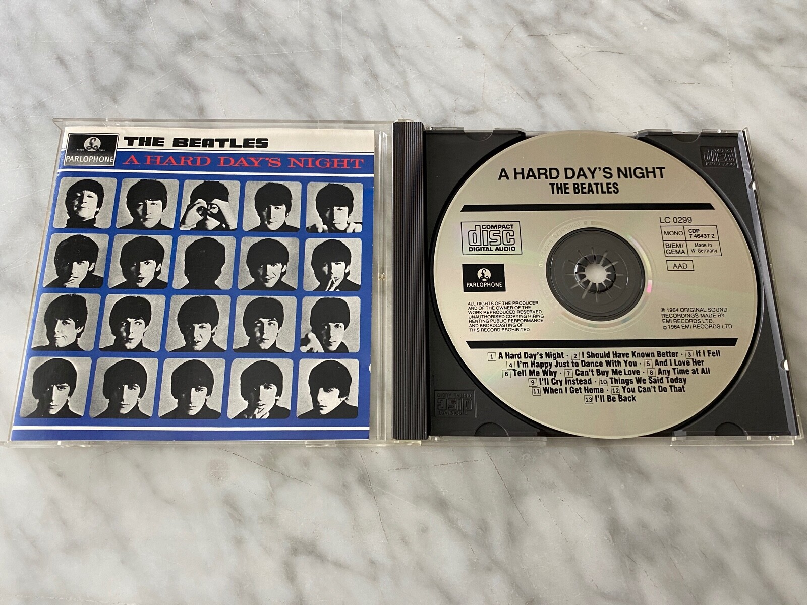 Beatles a hard days night ドイツ DMM盤 ビートルズ（A Hard