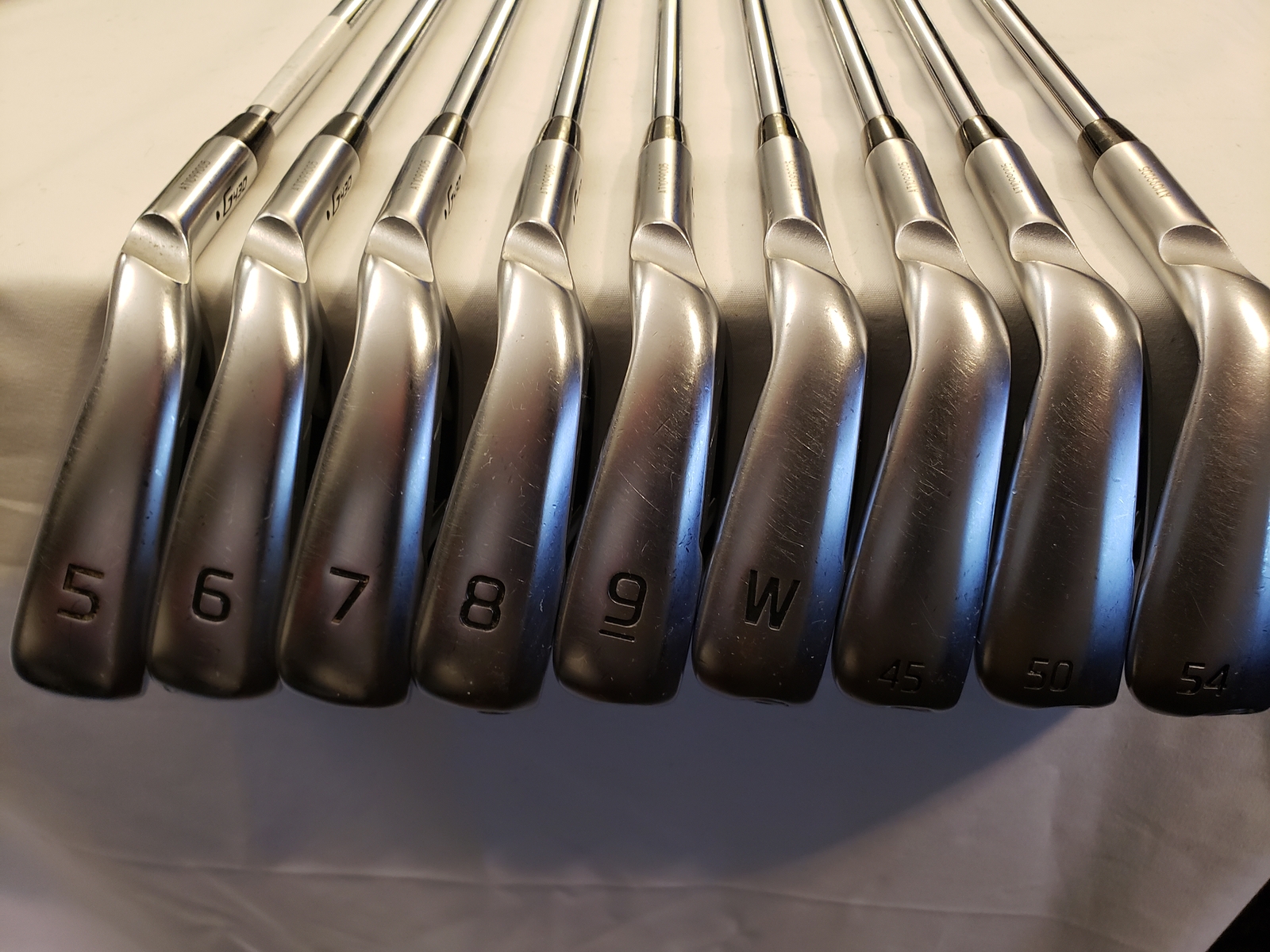 Used Ping G430 Iron Set (5-PW, 45, 50) 8 Irons - Blue - AWT 2.0 - Stiff - LH