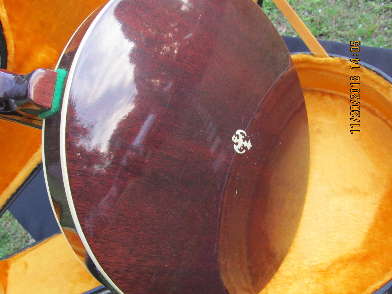 Vintage Aria 4 string Banjo & Hard case & Key Grover Tuners