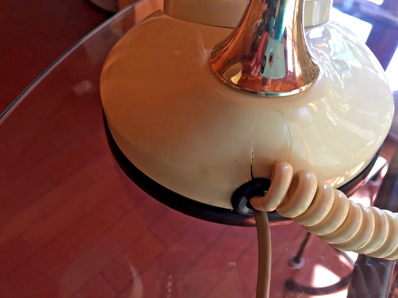 VINTAGE ITT ROTARY DIAL CRADLE PHONE OWN-A-PHONE FROM A  KANSAS ESTATE