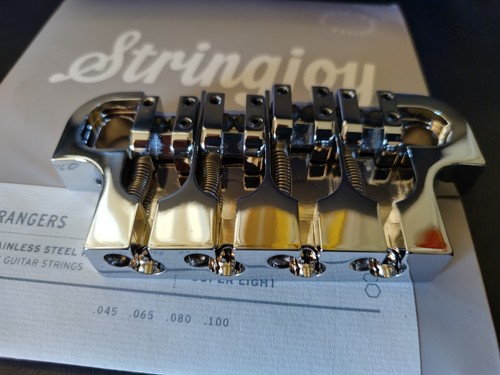 ベース HIP SHOT 3 Point Super Tone Bass Bridge Amazon.com: Hipshot 4 String Supertone Bass Bridge 3 Point