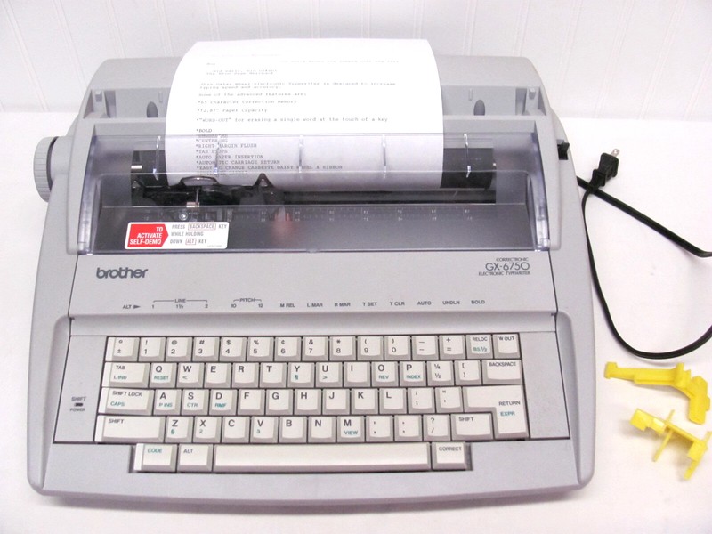 2008 Brother GX-6750 on the Typewriter Database