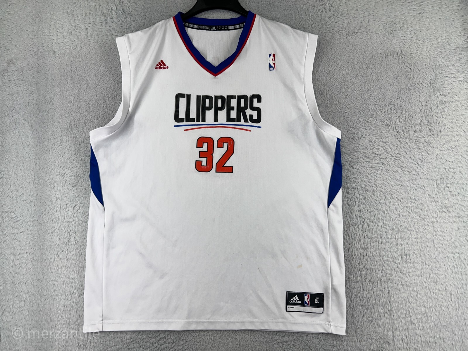 Los Angeles Clippers Jersey Mens Extra Large White Adidas