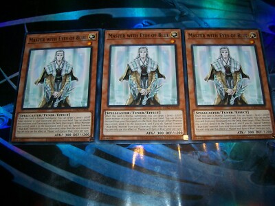 3x Master with Eyes of Blue Unlimited Edition Common LDK2-ENK08 Yu-Gi-Oh!