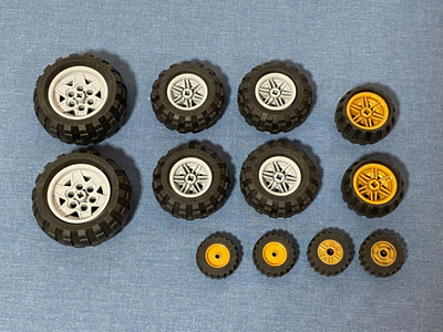 LEGO Large Wheels Tires Rims Bulk Lot Vehicles Cars City Town eBay