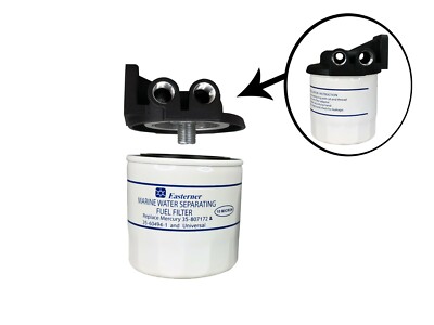 Pactrade Marine Boat Spin-On Fuel Filter Water Separator Kit Mercury Type
