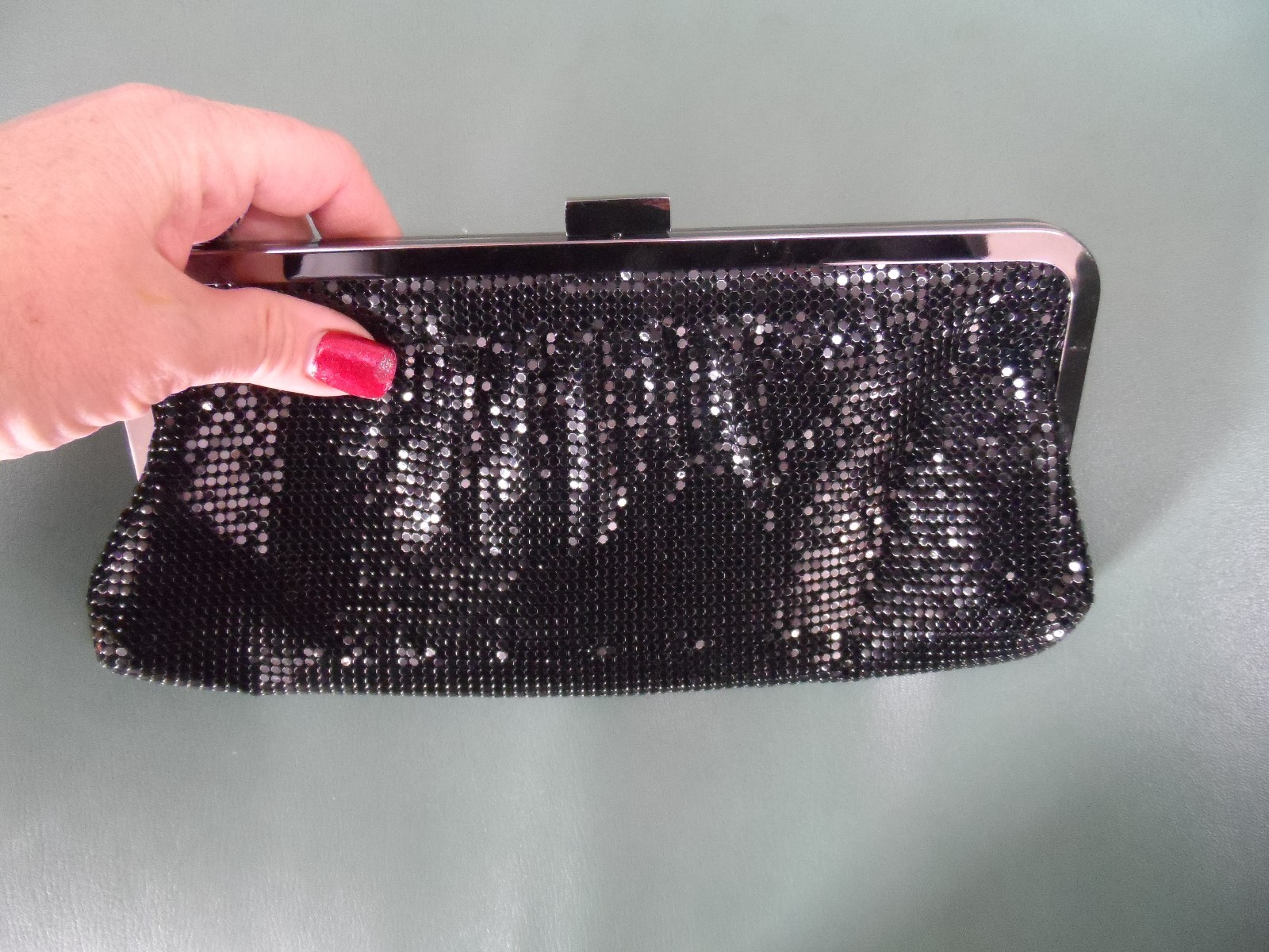 Prom Formal Night Cruise Black Mesh Evening Bag