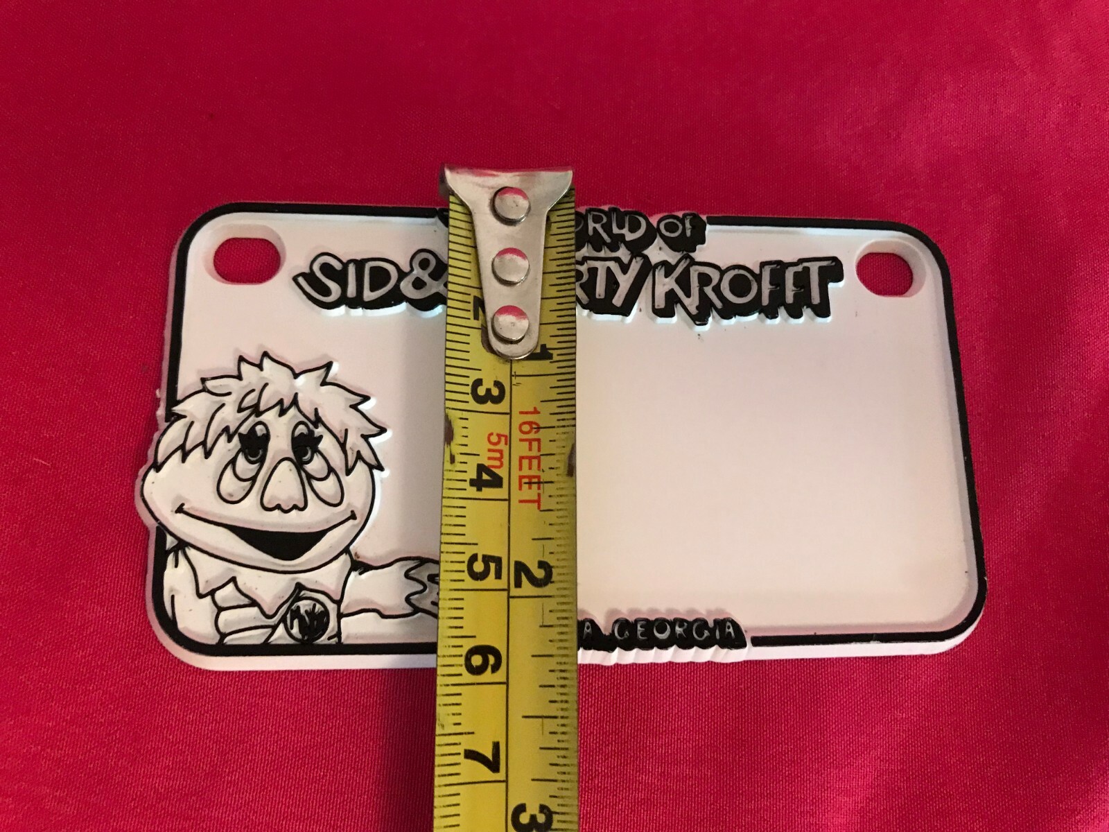 Vintage The World of Sid & Marty Krofft Atlanta H.R. Pufnstuf Badge 70s Souvenir