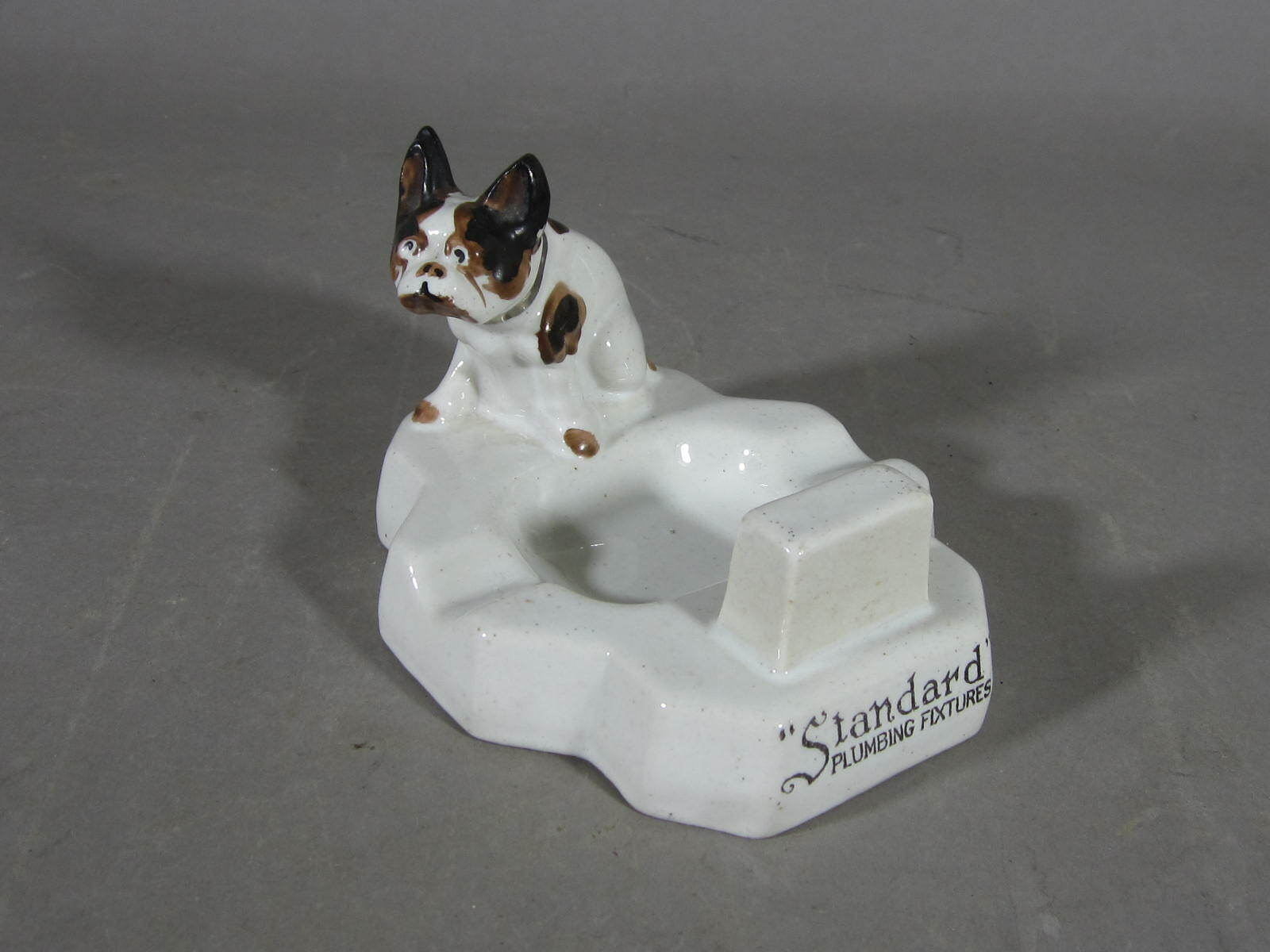 アンティーク雑貨 Vintage Chalkware Bulldog ASHTRAY 1930s アンティーク雑貨 Vintage Chalkware Bulldog ASHTRAY 1930s
