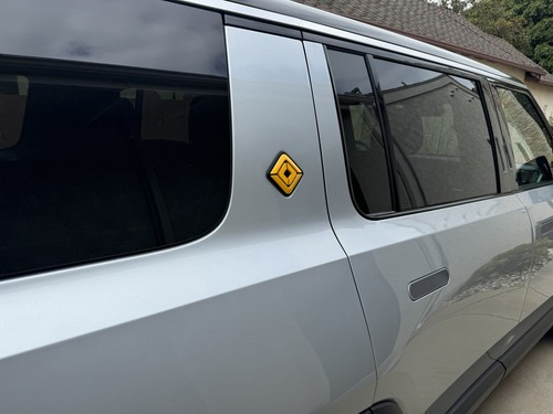 Rivian R1S/R1T Side Logo Decal - 3M Vinyl - Custom Accent Overlay - 2 Pack