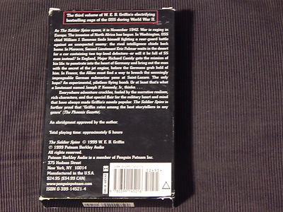 The Soldier Spies by W. E. B. Griffin ('99, 4 Cassette) Audiobook) 6Hrs.) WWII)
