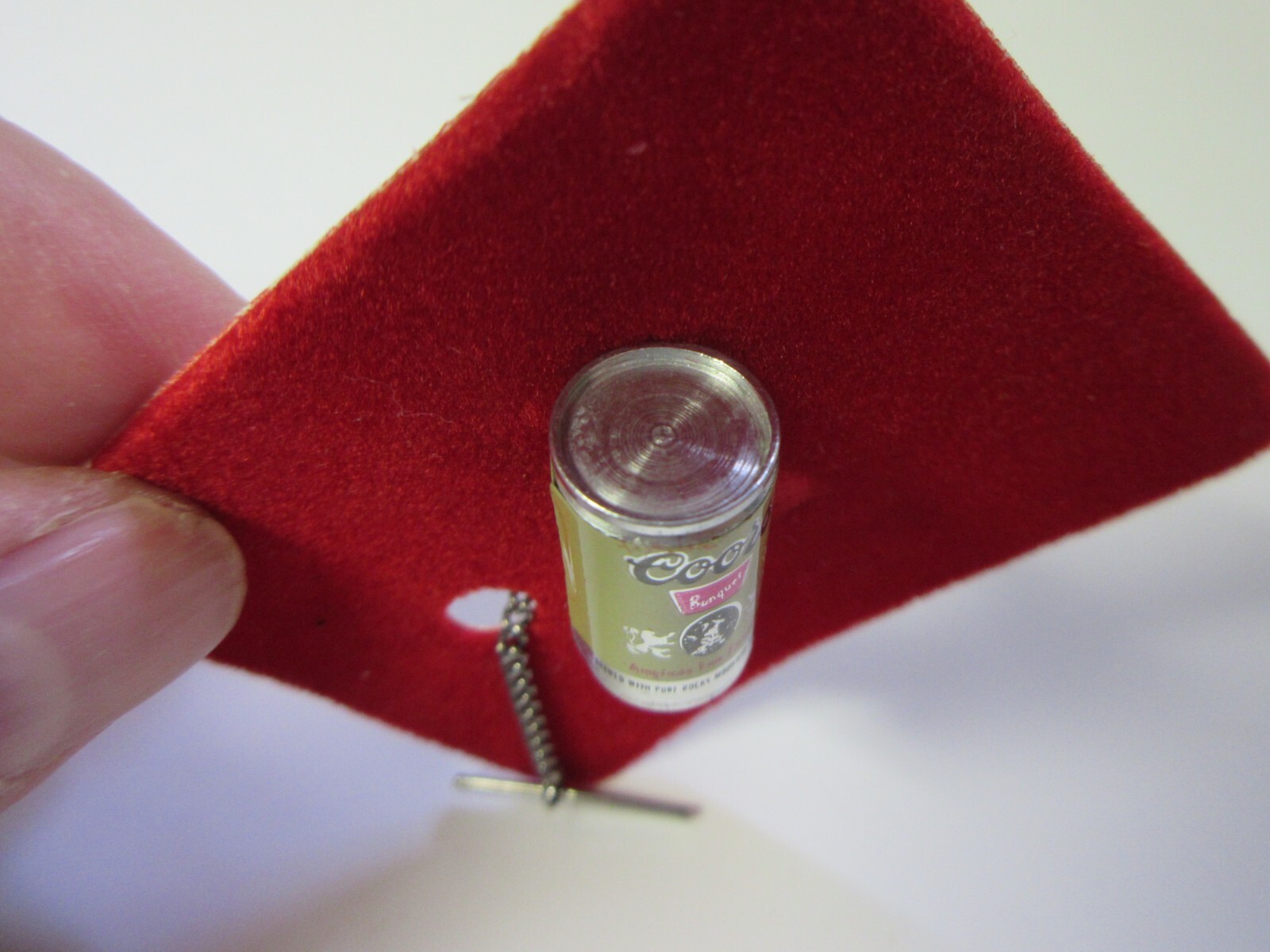 Vintage Coors Beer Can Tie Tack Pin Advertising NOS