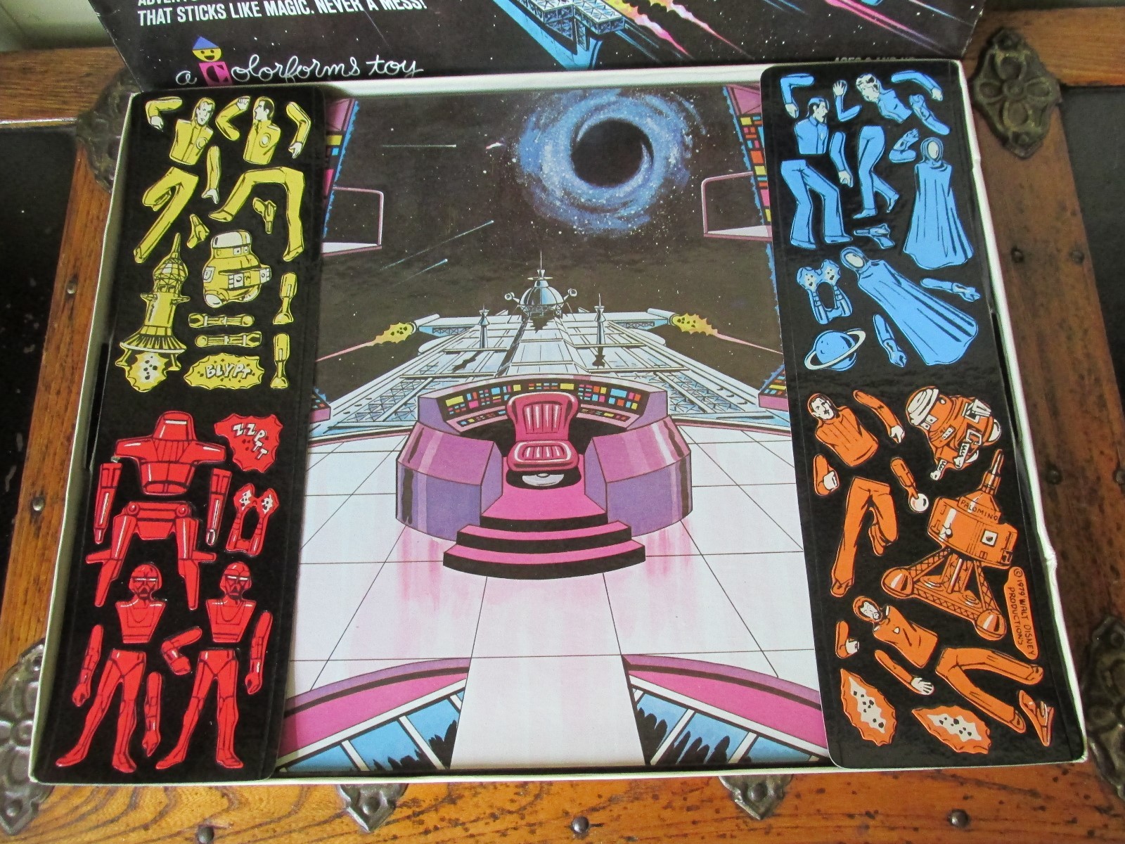 Large VINTAGE 1979 Disney The Black Hole Colorforms Adventure Play Set