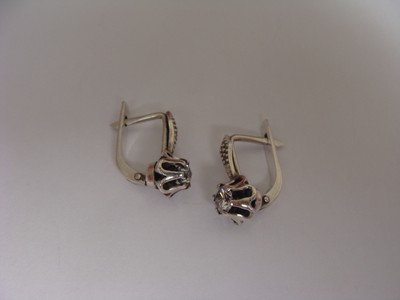 RUSSIAN SILVER 875 DELICATE EARRINGS