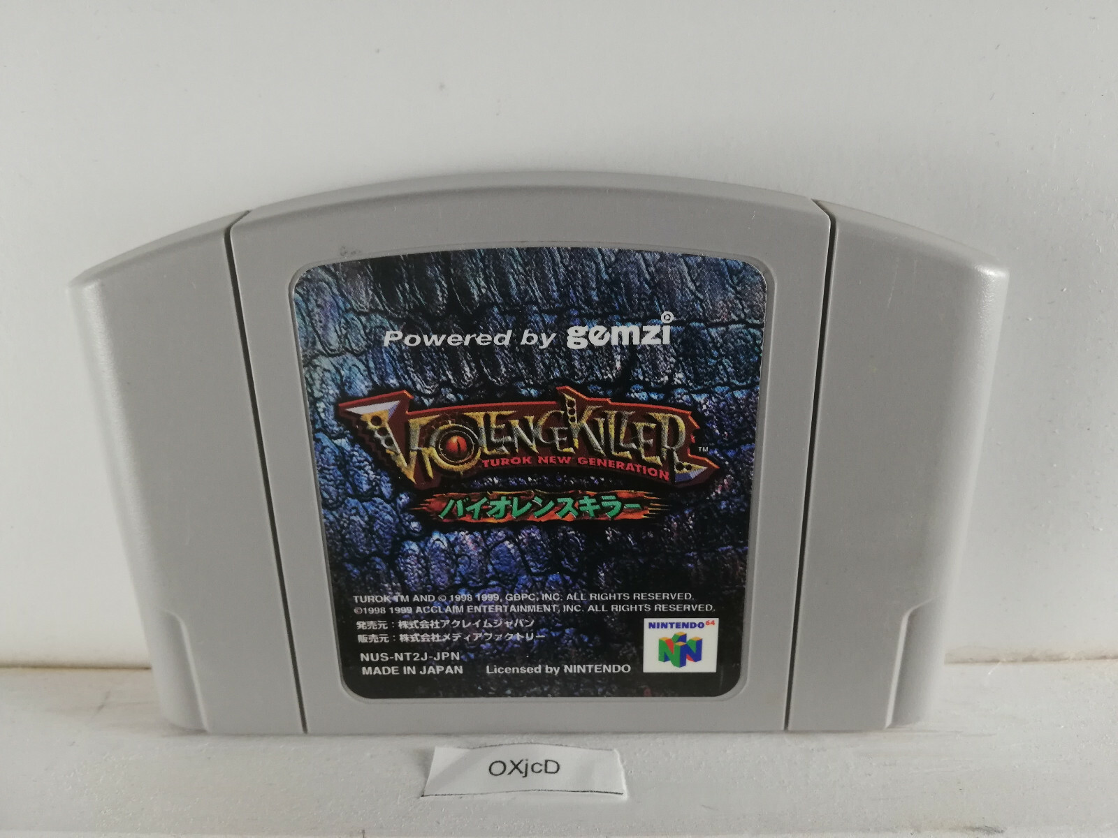 TUROK Violence Killer - Nintendo 64 N64 - 1999 - Japan