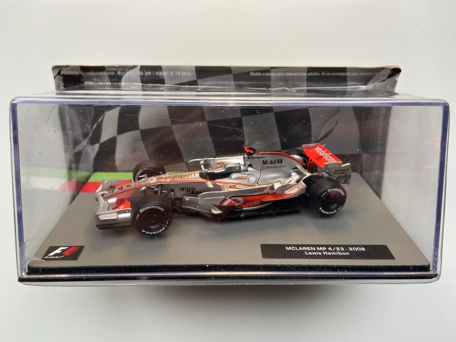 LEWIS HAMILTON MCLAREN MP4/23 2008 (SCALE 1:43) FORMULA 1