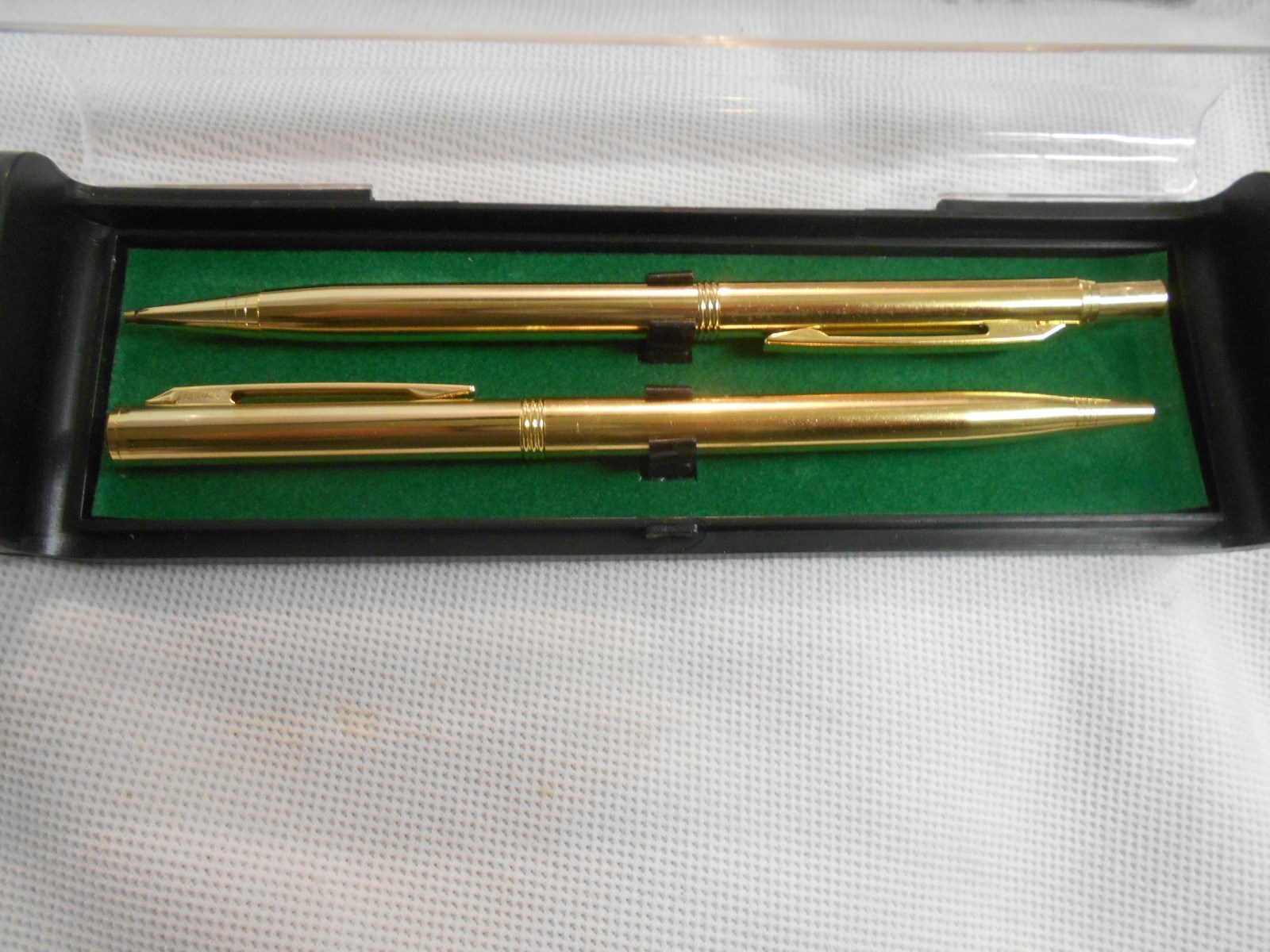 unused new old stock Kensington pen & pencil set w original case & box