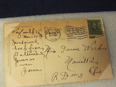 VINTAGE POST CARD-SEMAPHORE POST CARD SERIES-2 DIFF. CARDS-1909