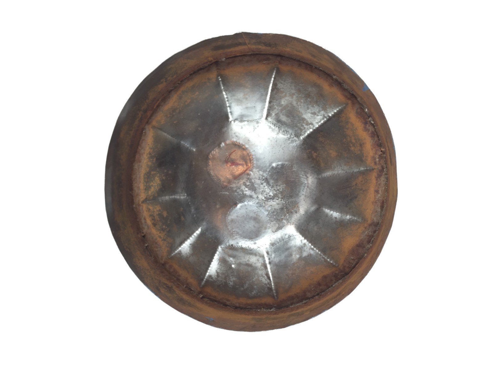 Vintage Colorful 11.3 x 2.5 inch Antigua steel pan drum