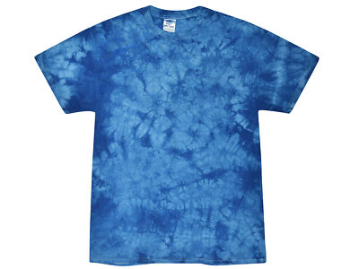 Crystal Blue Tie Dye T-Shirts Tee Adult S M L XL 2XL 3XL 100% Pre-Shrunk Cotton