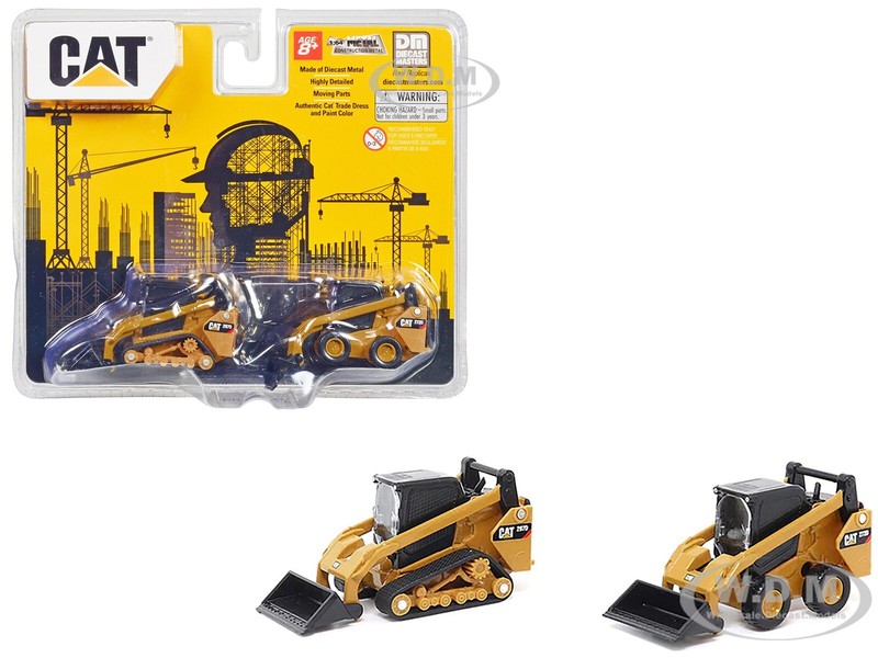 CAT CATERPILLAR 272D2 SKID STEER & 297D2 LOADER 1/64 BY