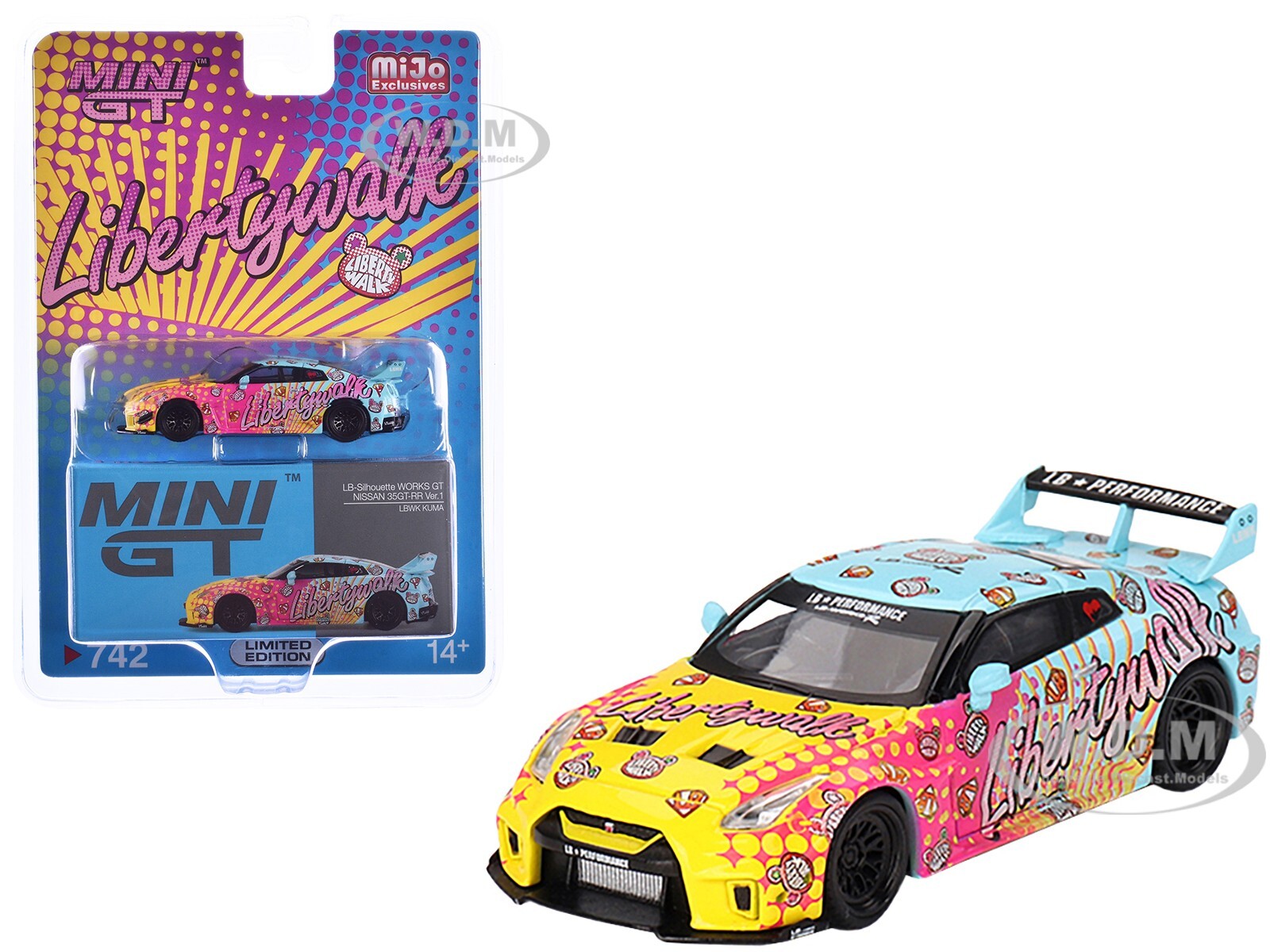 ミニカー MGT GT LB-SilhouetteWORKSGTNissan35GT-RR NISSAN 35GT-RR VER.1 LB-SILHOUETTE WORKS GT 