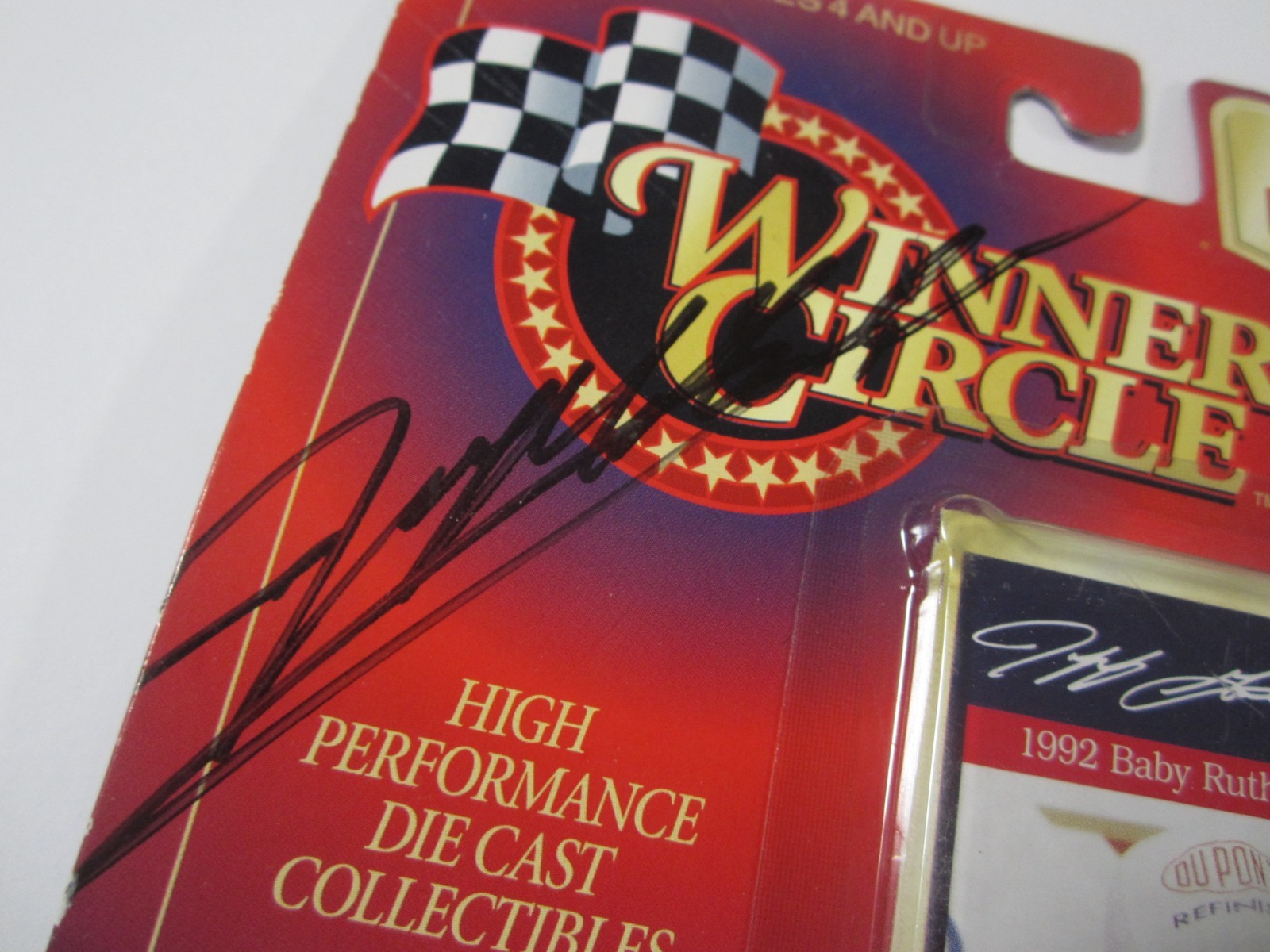 JEFF GORDON Autographed Winners Circle Diecast NASCAR Car w/ Card PSA/DNA CoA