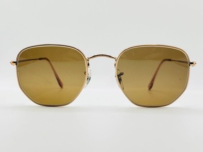 Ray-Ban RB 3548-N 54-21-145 Gold Sechseckig Sonnenbrille