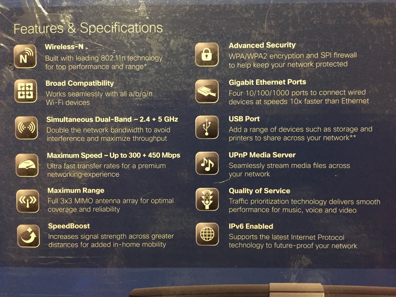 LINKSYS E4200 MAXIMUM PERFORMANCE DUAL-BAND N ROUTER