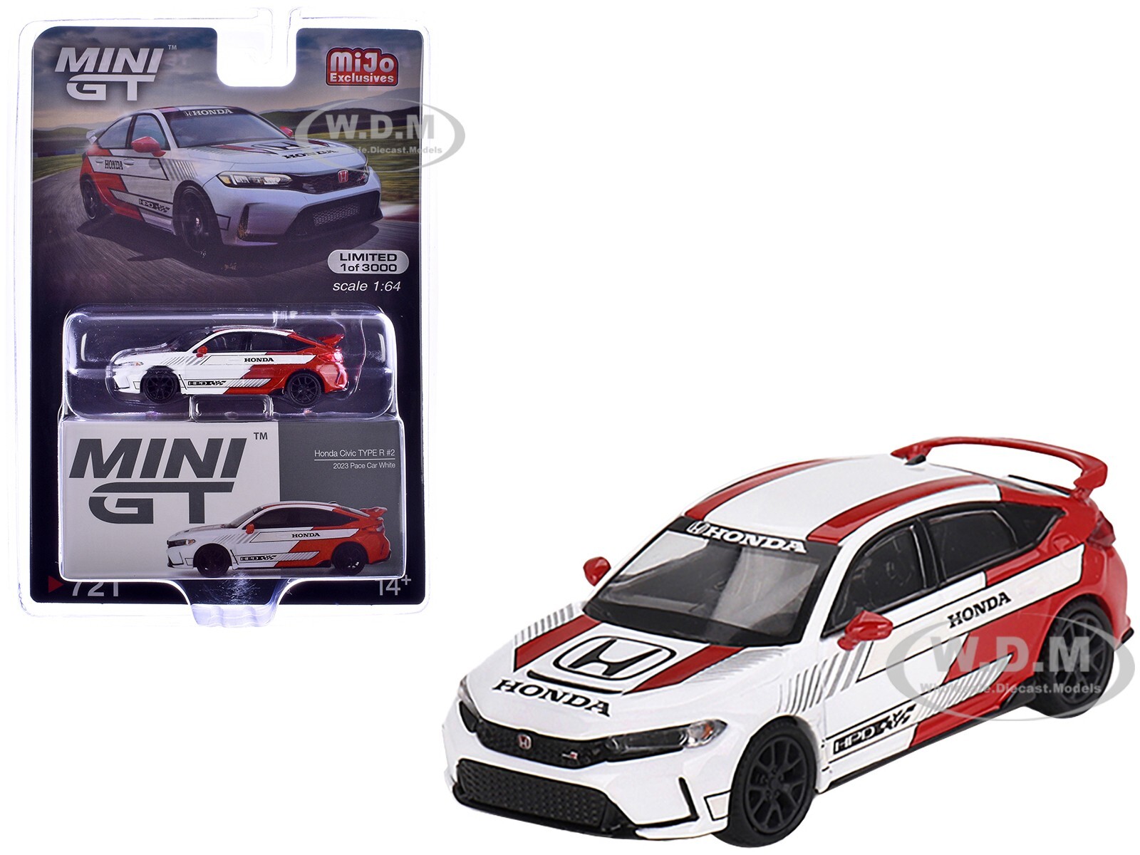 MINI GT Honda Civic Type R 1/64セット Mini GT 1:64 Petersen Honda Civic Type R Chp White 2023
