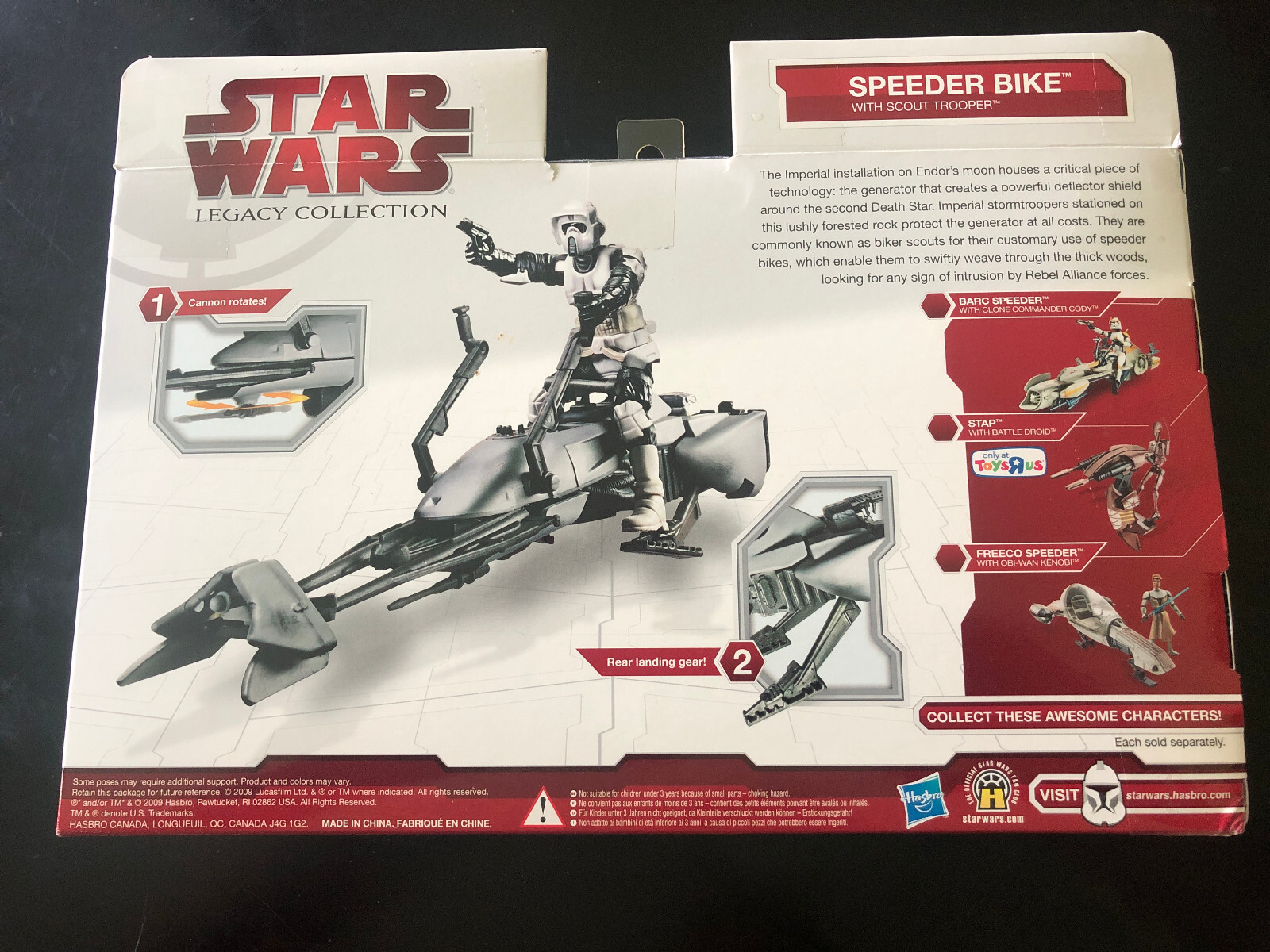 Star Wars Endor Speeder Bike with Scout Trooper Legacy Collection TRU Exclusive