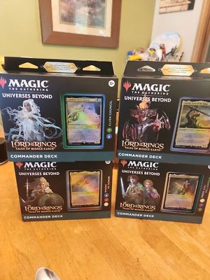 Set 4x Commander Decks Lord of the Rings Tales Middle Earth
