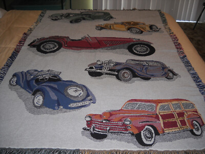 ''Funishings'' by Jena Hall - ''Antique Car Show'' Throw