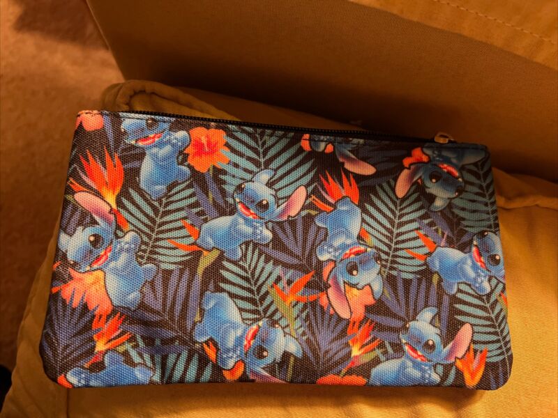 Disney Lilo & Stitch Hawaiian Print Cosmetic Bag Pouch