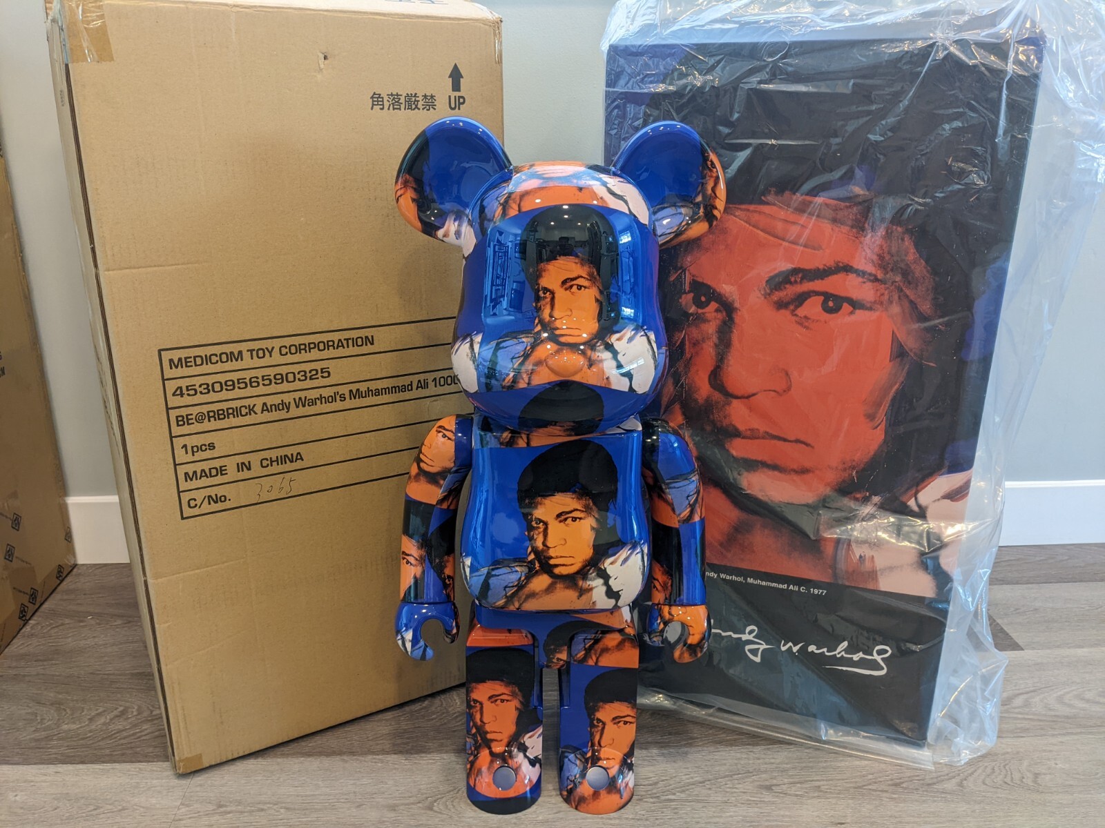 魅了 Warhol's Andy Be@rbrick Muhammad 400 and 100% Ali 魅了 Warhol's Andy Be@rbrick Muhammad 400 and 100% Ali