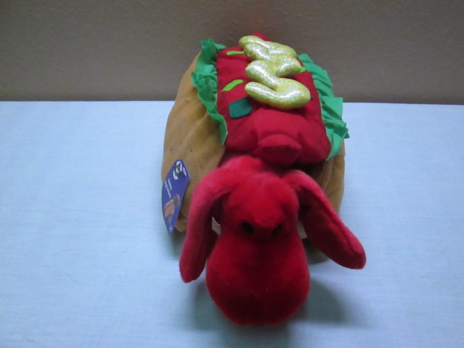 HOTDOG DOG COSTUME NWT MED SIZE.