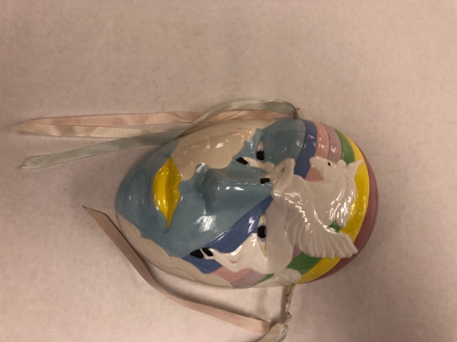 Pair Of Decorative Ceramic Face Masks