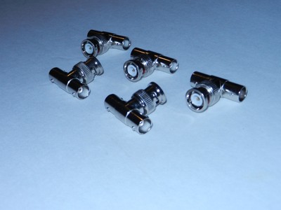 CCTV BNC Male To Dual Female Converter Adapter CCTV Cameras 5PCS FREE SHIPPING