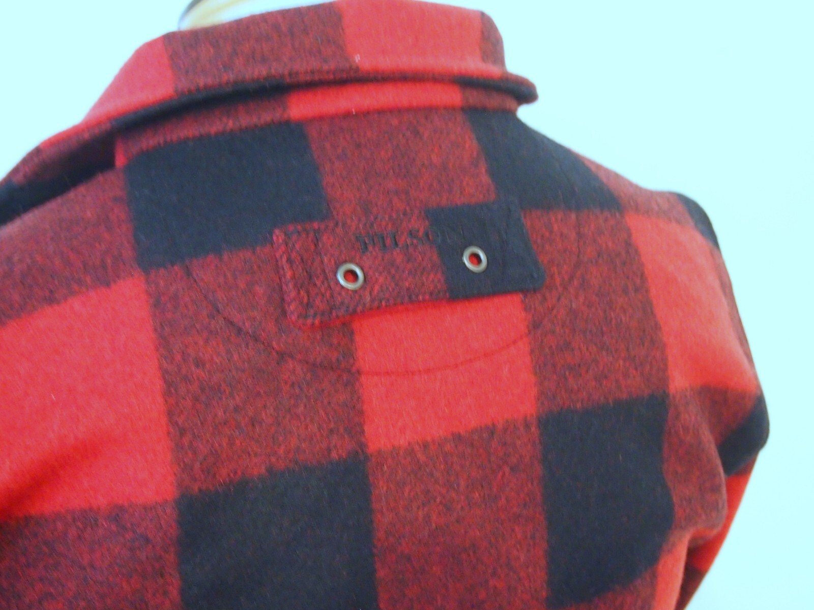 Pre-owned Filson Wool Red & Black Buffalo Plaid Mackinaw Field Jacket Xs $395 Usa Made