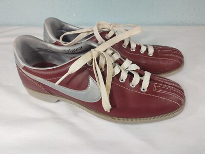 80's Nike Bowling Shoes Women's Sz 7.5 830406sn Leather