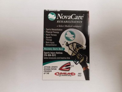 Cleveland Gladiators 2010 AFL Arena Indoor Football Pocket Schedule - NovaCare