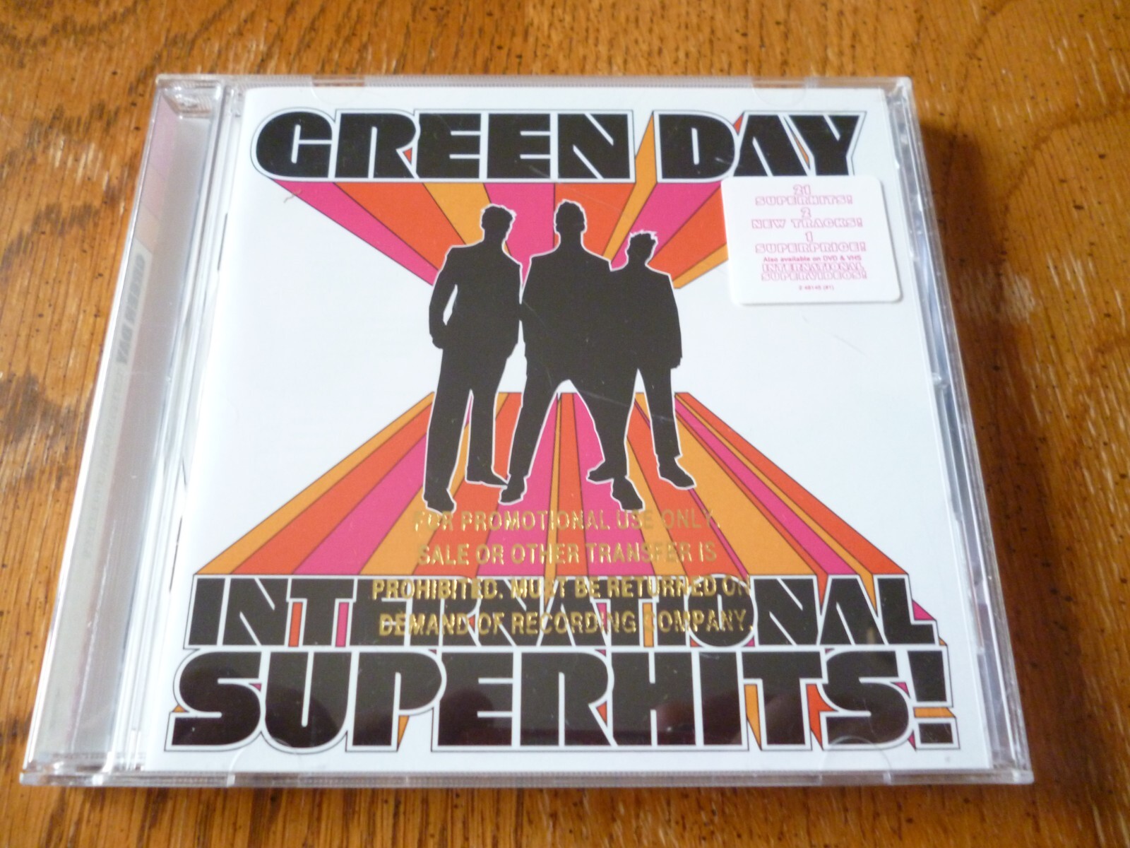 GREEN DAY International Superhits (Best of) PROMO CD Stamp