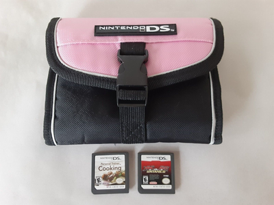 Black Pink Official Nintendo DS Lite Soft Carrying Case with
