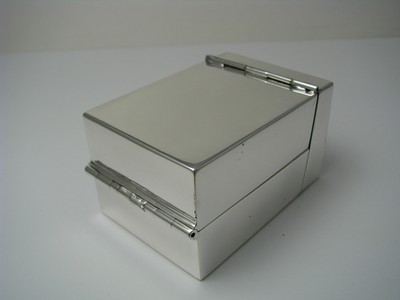 STERLING SILVER CIGARETTE CASE COLLAPSIBLE BOX by Black Starr Frost ca1900s Rare