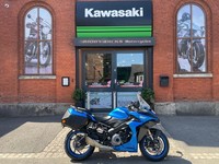 2024 Suzuki GSXS 1000 GT with panniers in Blue 