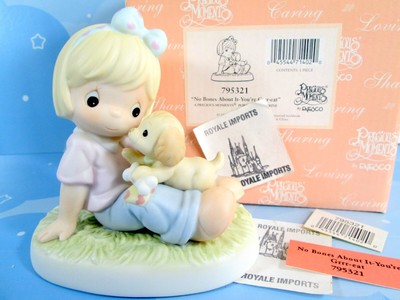 Precious Moments No Bones About It You're Grrr-eat Great Girl Dog 795321 Box