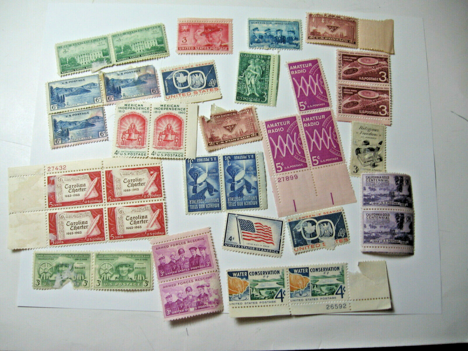 50 U.S. Stamps Most 1940's - 1960's | eBay