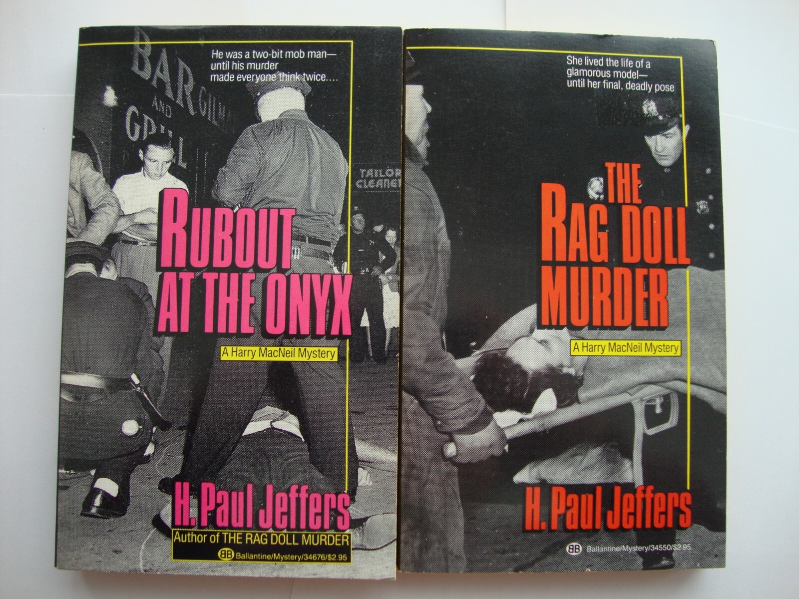 ポスター 2 new H. PAUL JEFFERS pb books MURDER MYSTERY fiction